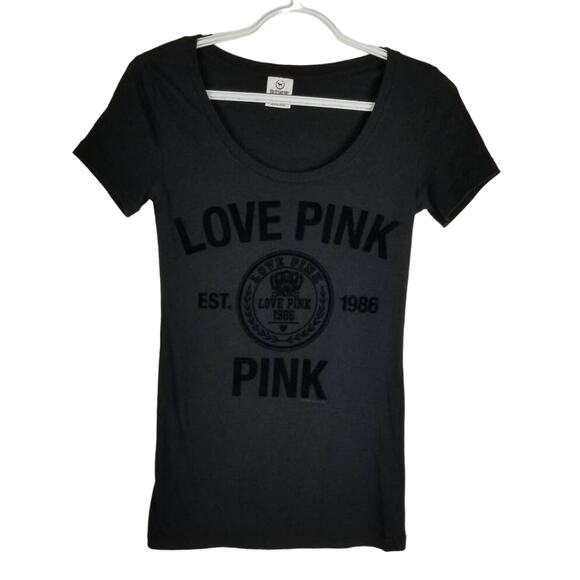 Victoria's Secret Pink Summer Classic Black Shirt XS - Picture 1 of 4